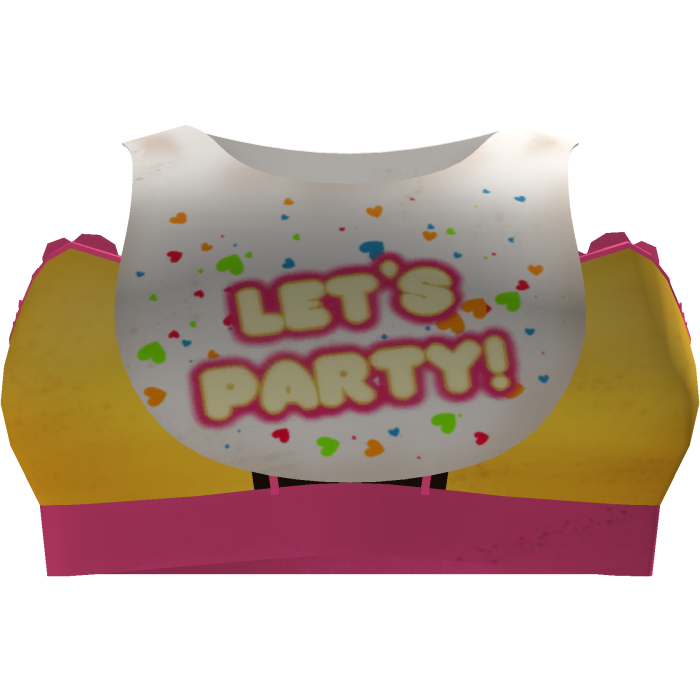 ♡ | animatronic LETS PARTY yellow chicken cute top