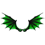 Fly Viridescent Green Demonic Wings✅
