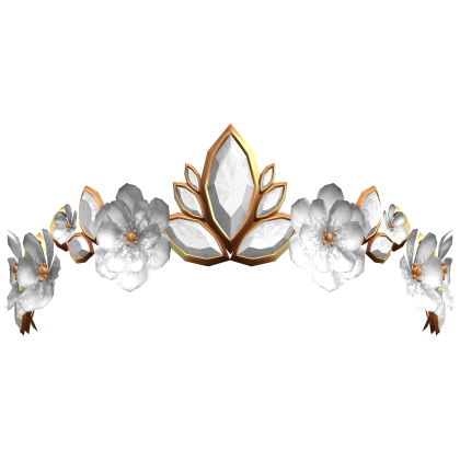 Secret Floral Fairy Tiara - White/Gold Roblox item