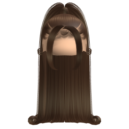 Baddie High Ponytail w/ Curled Ends (Brown)