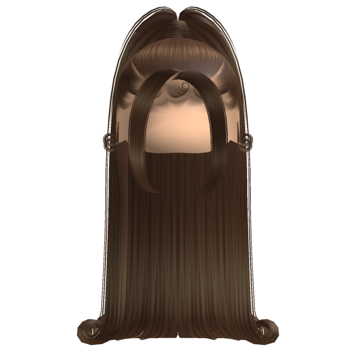 Baddie High Ponytail w/ Curled Ends (Brown)