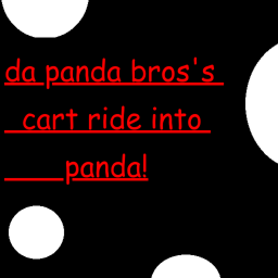 da panda bros's cart ride into panda!