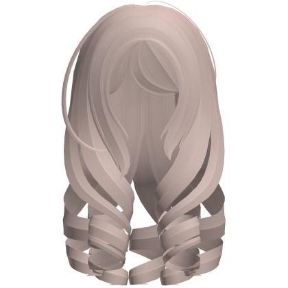 cute low loose princess curls in soft milktea