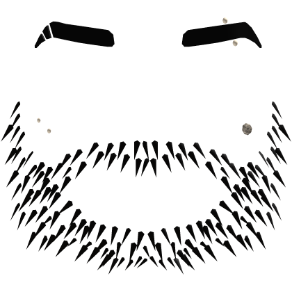 Black Stubble Beard w Piercings Eyebrows  Roblox item