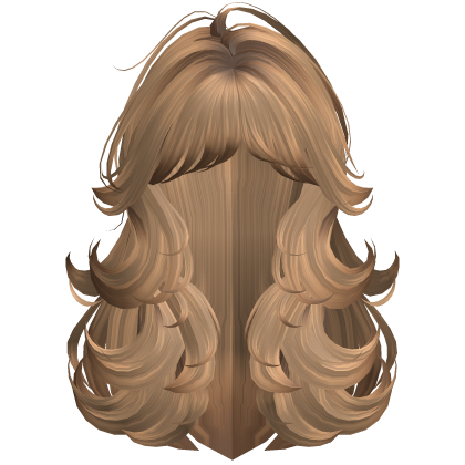 Fluffy Swirly Honey Blonde Hair