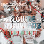 glowing snowflakes
