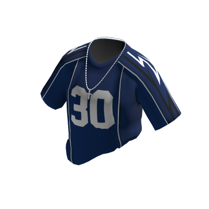 Oversized Jersay W/ Chain (Blue)