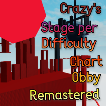 Crazy's Stage per Difficulty Chart Obby Remastered