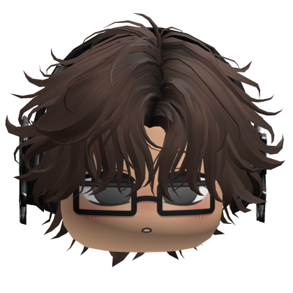 Brown Emo Boy Hair W/ Headphones & Glasses Roblox item