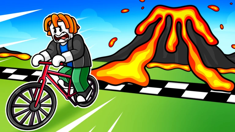 Escape the Lava on Bike