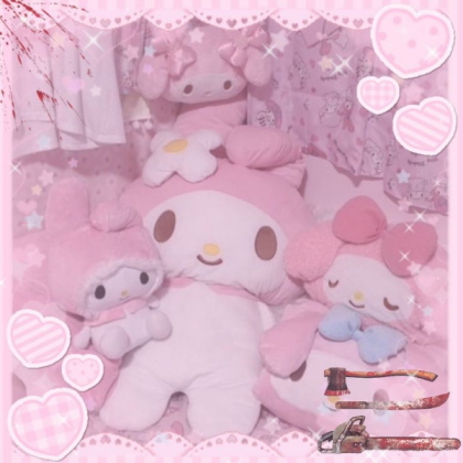 My little melody hello kitty sanrio cutecore pink Roblox decal