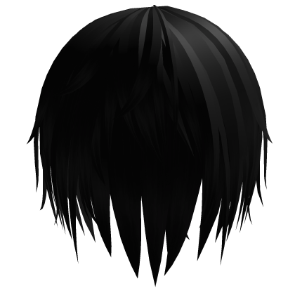 black vkei emo hair Roblox item
