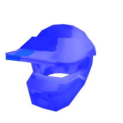 Blue Biker's helmet