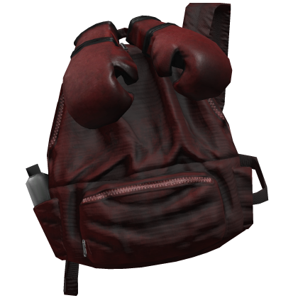 Red Boxing Glove Grunge Backpack 1.0