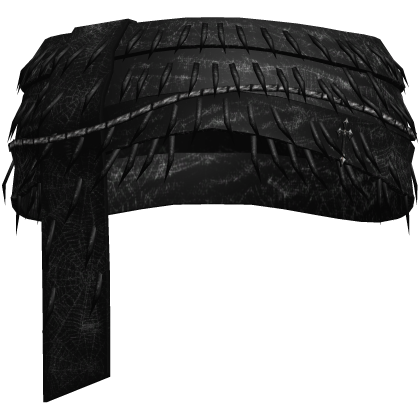 black webbed headwrap Roblox item