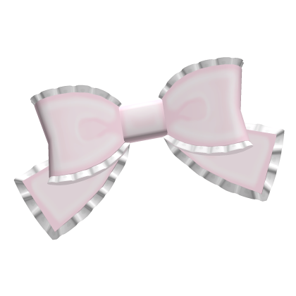 ♡ : pink kawaii frill side hair bow Roblox item