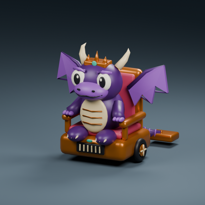 Throne Dragon - Animated Vacuum King preview 5