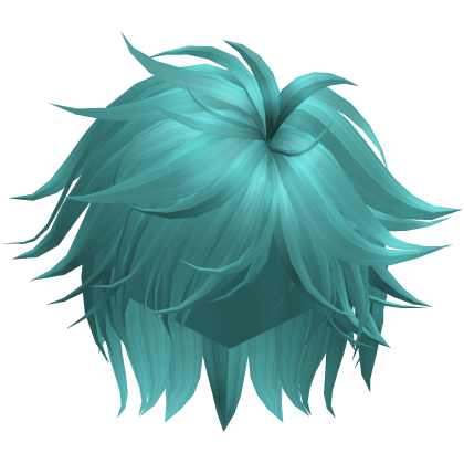 Anime Video Game Spikey Emo Boy Hair (Aqua Teal)