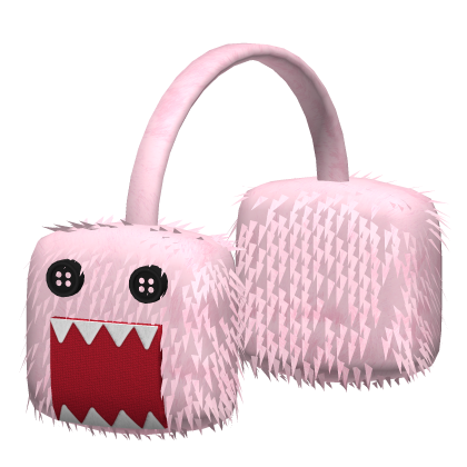 Fuzzy Beast Bear Headphones (Pink)