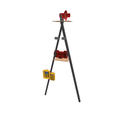 Federal Signal Double Siren IO FT pole.