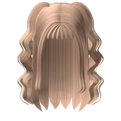 Blonde Preppy Curly Twintails Hair Roblox item
