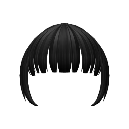 Cute Full Bangs (Black) Roblox item