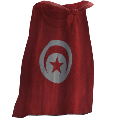 Tunisia Flag Cape