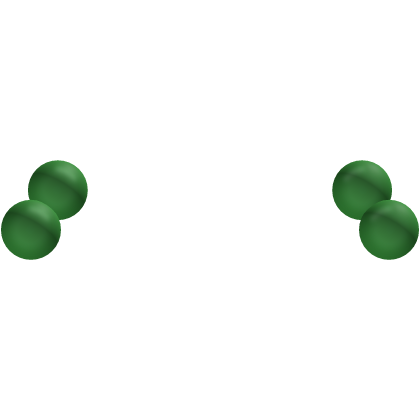 ♡ dark green hair bobbles Roblox item