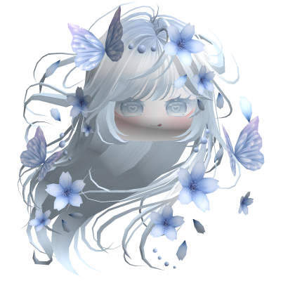 Mystical Sakura Windy Hair (Light Blue)