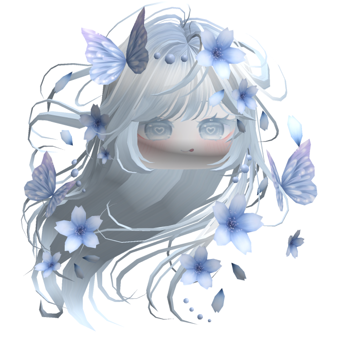 Mystical Sakura Windy Hair (Light Blue)