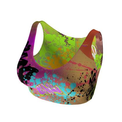 💥Graffiti 💥Pilates Yoga Crop Top💥