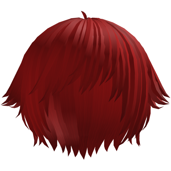 ´ཀ` emo anime catboy tufts hair in red