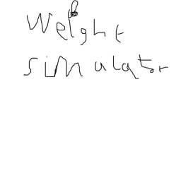 Weight simulator (Alpha)