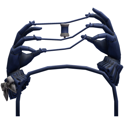 Navy Puppet Hand Headband Roblox item
