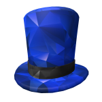 Blue Sparkle Top Hat