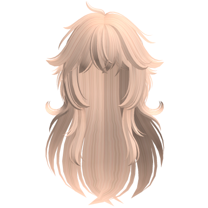 messy cute anime wolfcut in blonde Roblox item
