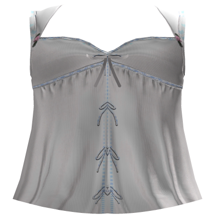 Cute White Ribbon Babydoll Dress (3.0) Roblox item