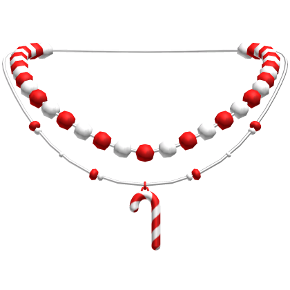 Christmas Candy Cane Necklace