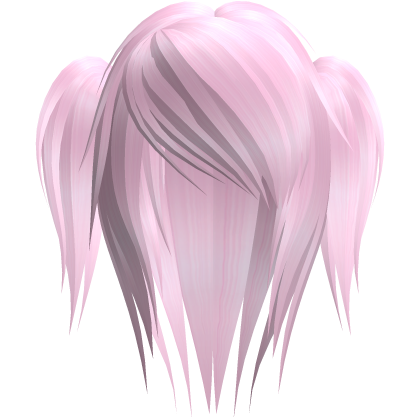 pink moe emo scene hair w pigtails