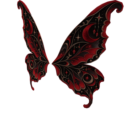 Gothic Crimson Moth Wings