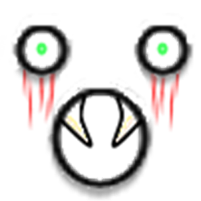 Creepy bleeding eyes Face 2 Roblox decal