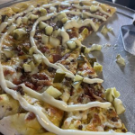 Half Eaten Cheeseburger Pizza