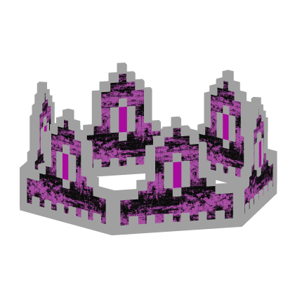 White Pink Shadow 8-Bit Crown V2 Roblox item