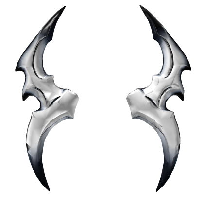 White Infernal Edge Horns Roblox item
