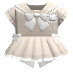 🍀Cute Ribbon Sailor Outfit(Beige)