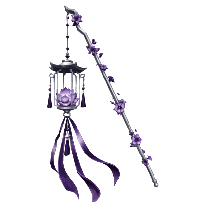 Indigo Ethereal Maximalist Lotus Flower Lantern