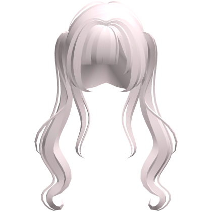 Kawaii Long Curly Pink Twintails Roblox item