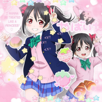 Nico Nico nii girl cutecore anime poster Roblox decal