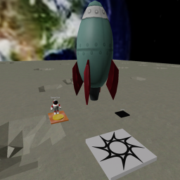 on the moon
