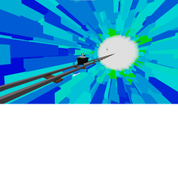 awesome rainbow tunnel icon